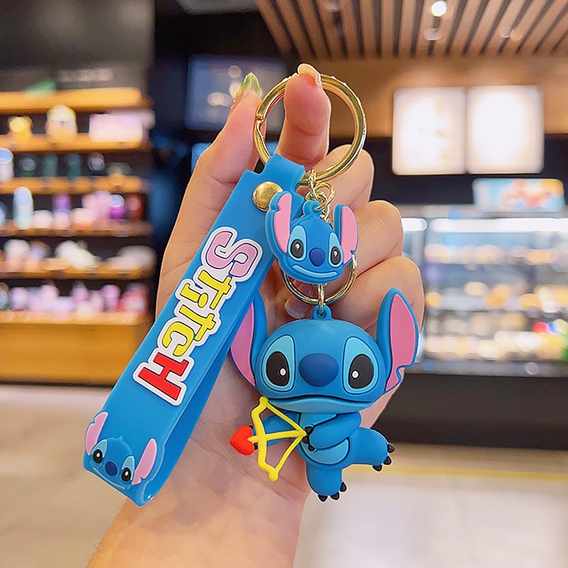 Móc Khóa Hình Nhân Vật Lilo & Stitch Dễ Thương