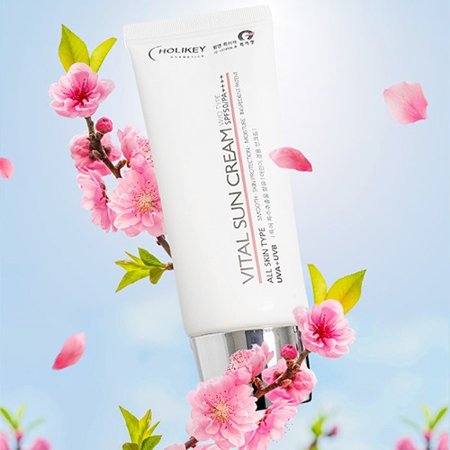 Kem chống nắng Holikey Hàn Quốc Vita Sun CreamvSPF50/PA++++  70ml bảo vệ da, dưỡng trắng, chống lão hóa, nâng tone nhẹ