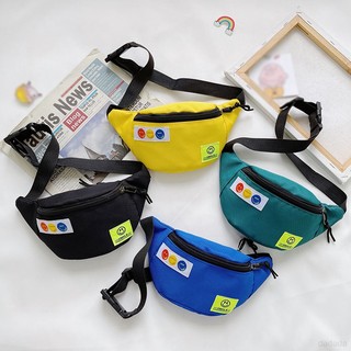 Children Cute Waist Bag High Quality Nylon Fabric Cross Small Bag