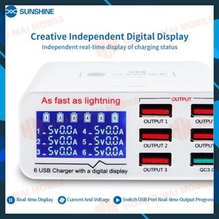 Sạc báo dòng Sunshine SS-304Q (6 cổng)