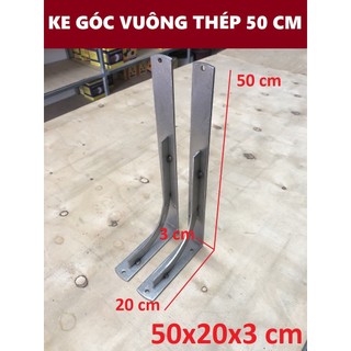 Ke góc vuông chữ L thép 50 x 20 x 3 cm