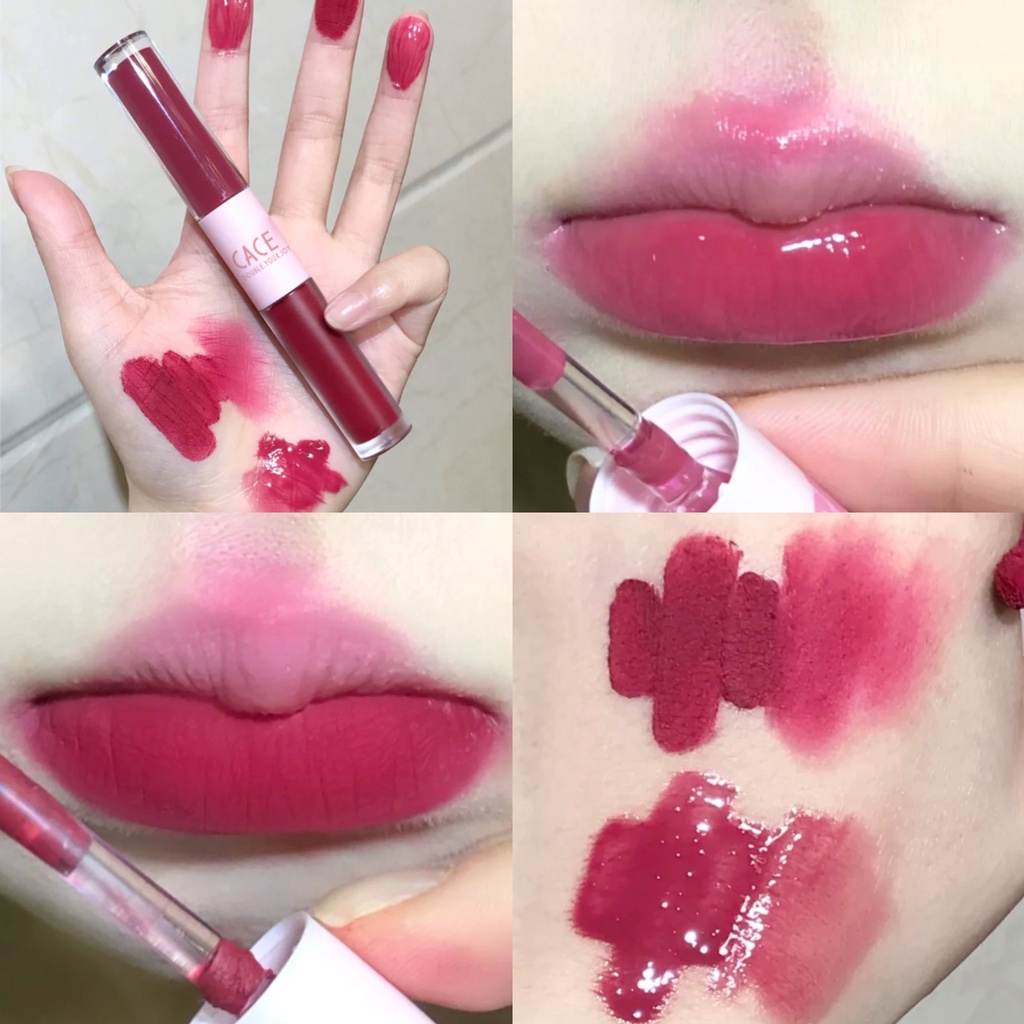 Son Môi Hai Đầu Kiêm Gương Dưỡng Ẩm Dễ Lên Màu Giá Rẻ Cho Học Sinh