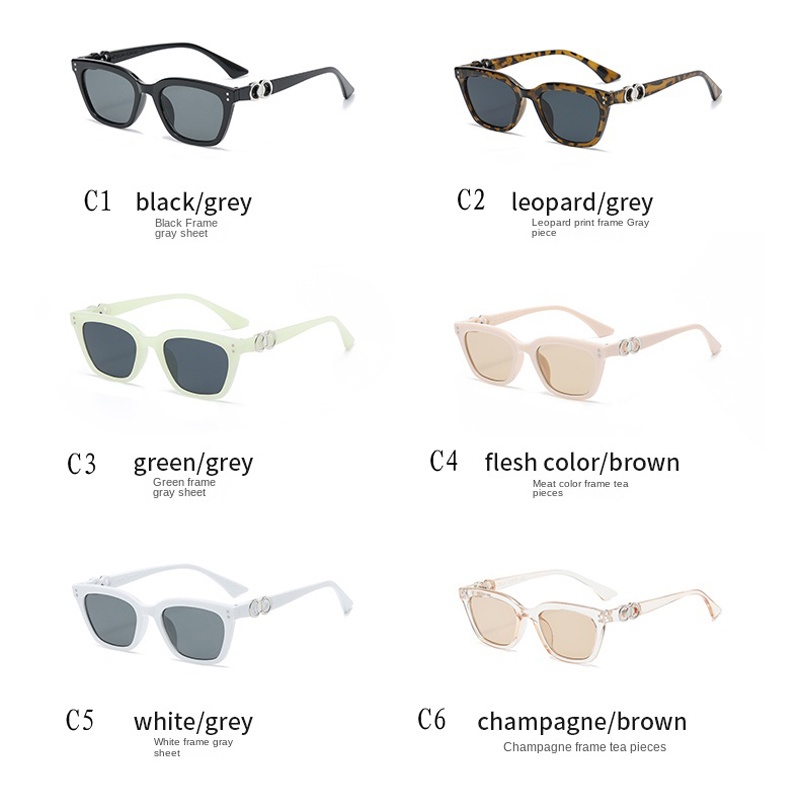 Kính Chống Nắng Gọng Vuông Nhỏ Phong Cách Hàn Quốc Cổ Điển Thời Trang Cho Nam Và Nữ