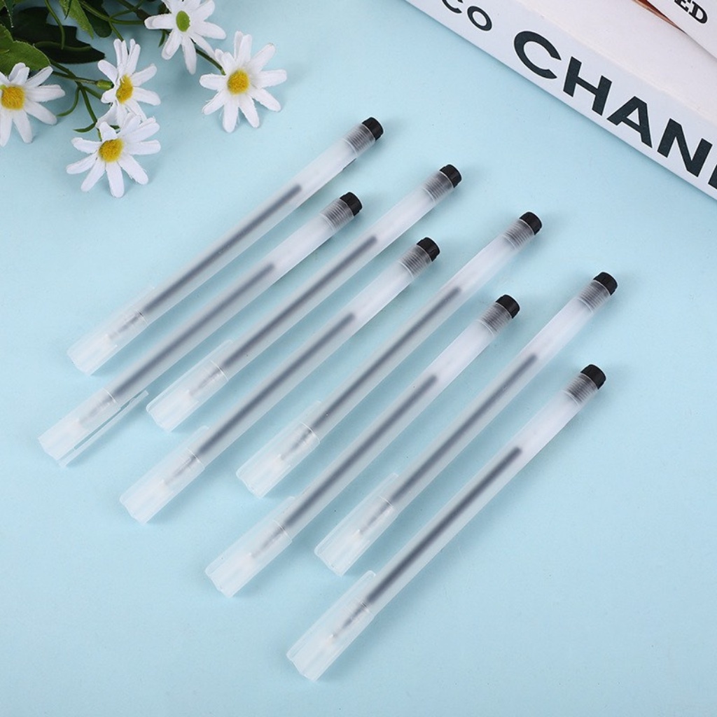 Bút bi nước cute mực gel đen xanh đỏ nét 0.5mm mực đều nét chữ đẹp đủ màu BB03187