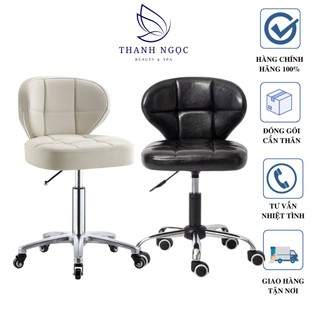 Ghế xoay có tựa, ghế bar, ghế trang điểm có lưng dựa bọc da cao cấp