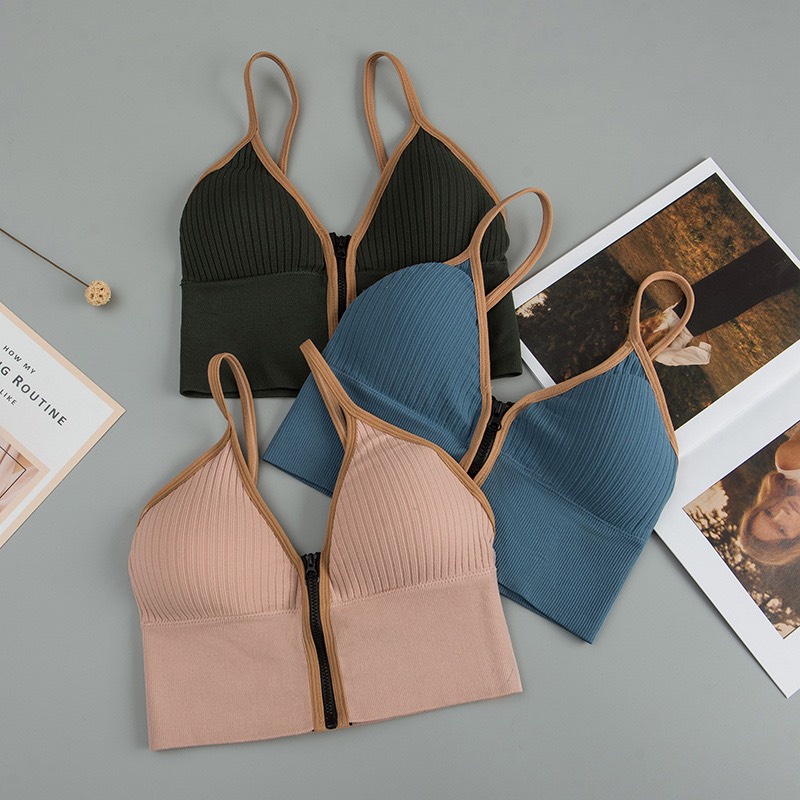 Áo Bra Nữ LADI Thiết Kế 2 Dây Nâng Ngực Kéo Khóa Tôn Dáng MÃ Bra 067