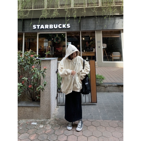 Fromsooyoung - Chân váy nhung tăm xẻ sau freesize cạp chun