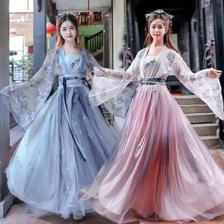 Hán phục cổ trang hoa thần phú thắt eo