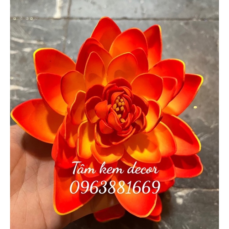 Sỉ đầu bông hoa Sen Xốp trang trí oản, tháp bánh , giỏ quà, decor