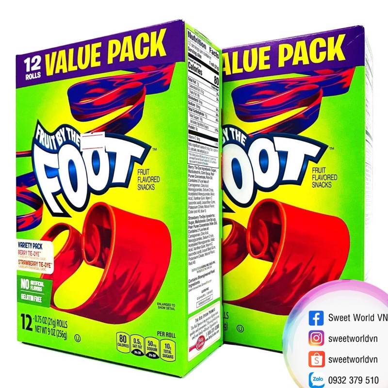 Kẹo cuộn Foot (256g) - Mỹ