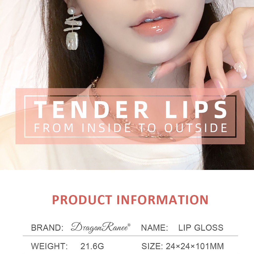 Son Bóng Dạng Lỏng Màu Trong Suốt Làm Đầy Đặn Môi JP5