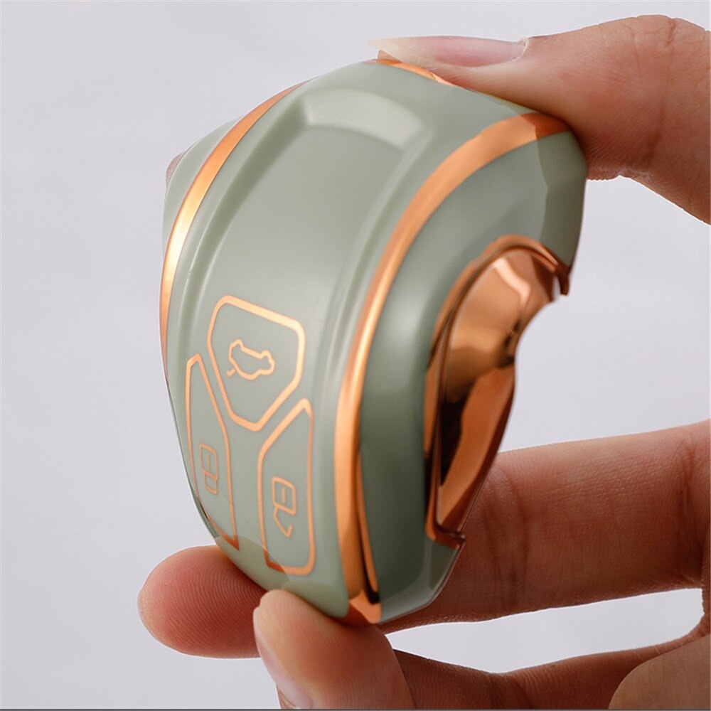 Bao Da, Vỏ Bảo Vệ, Ốp Chìa Khóa, Bọc Chìa Khóa Cao Cấp Dùng Cho Xe Ô Tô Audi A3, A4, A5, A6, A7, A8, A4L, A6L, Q5, Q7