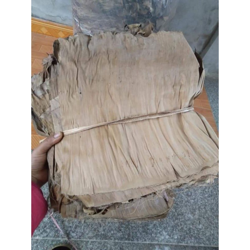 1kg lá chuối khô sạch cây nhà trồng - hàng nhà làm thủ công