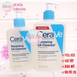 Sữa rửa mặt CeraVe Renewing SA Cleanser dịu nhẹ 237ML / 473ML