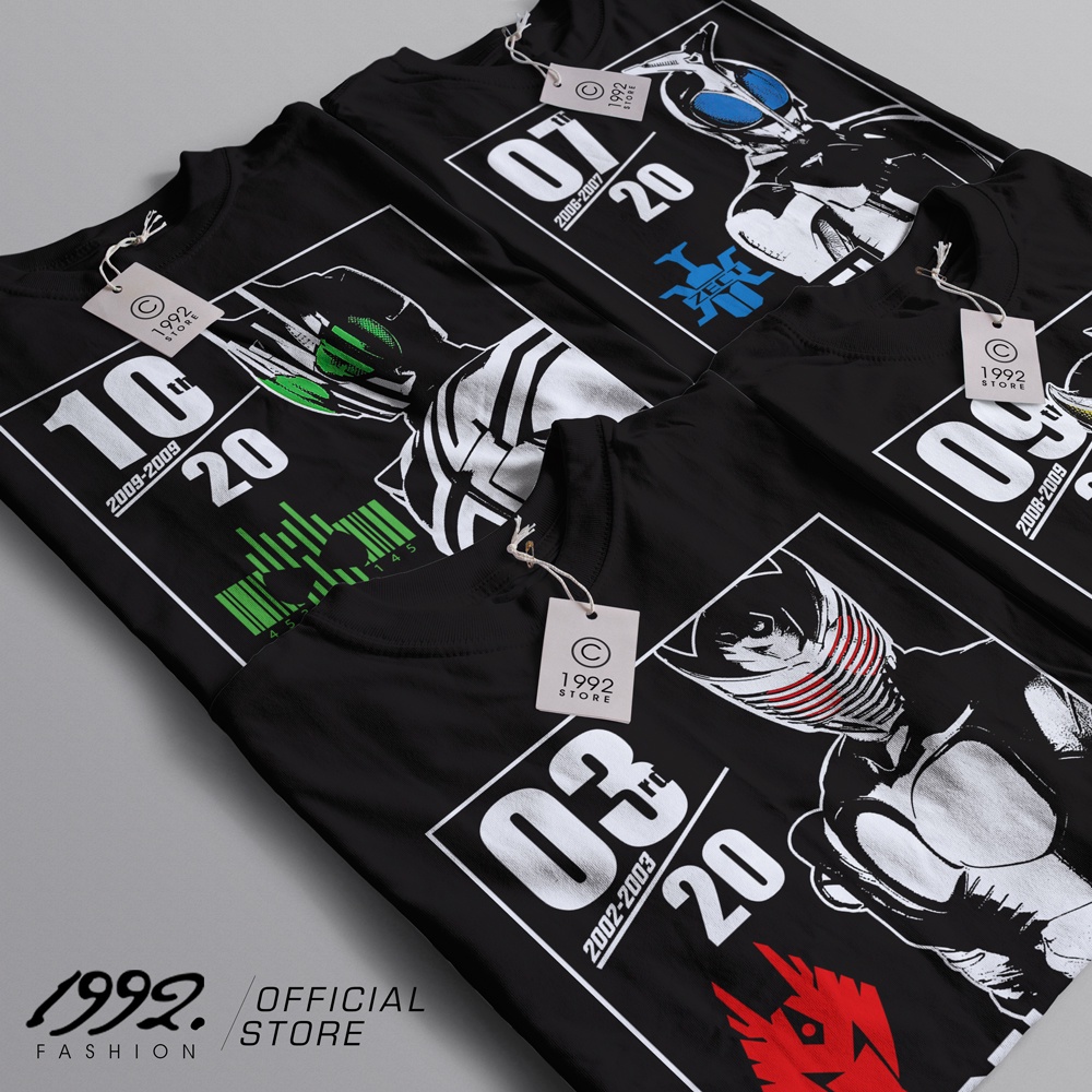 Áo thun Kamen Rider Build - HEISEI RIDER 20th Anniversary  ngắn tay