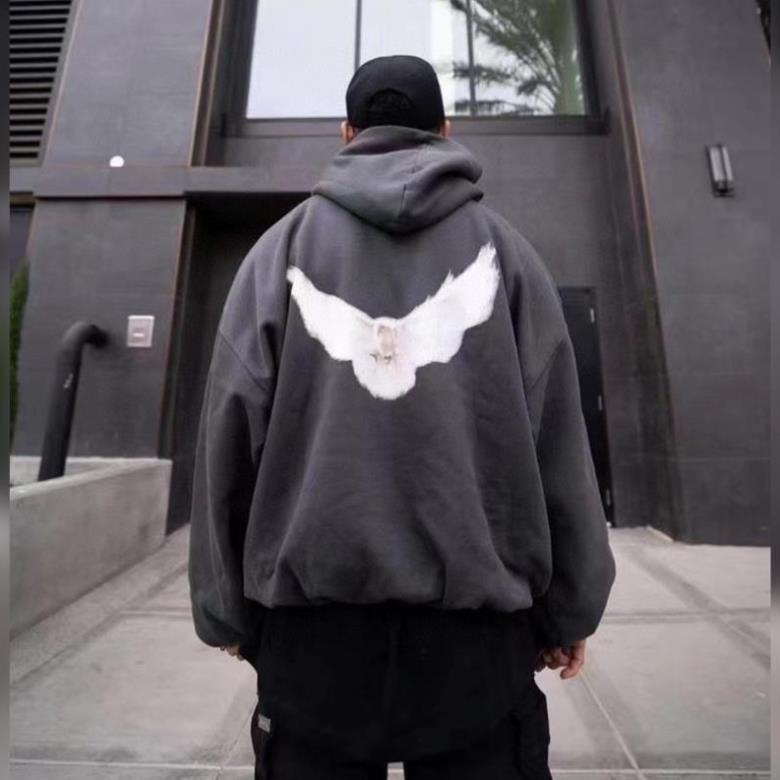 Áo Hoodie GAP in hình cánh chim hòa bình, áo khoác nỉ form rộng nam nữ