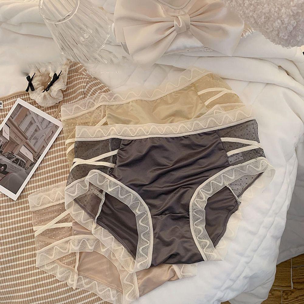 OCEANMAP Quần Lót Ren Màu Sắc Thời Trang Cho Nữ