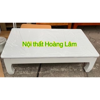 Bàn ăn,bàn trà màu trắng gỗ xoan cỡ to