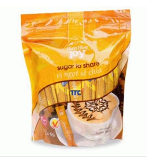 Đường Que Tinh Luyện/ Đường Que Cà Phê Biên Hòa Joy 300g ( (gói gồm 50 que x 6g) - DÙNG UỐNG CÙNG TRÀ VÀ CAFE