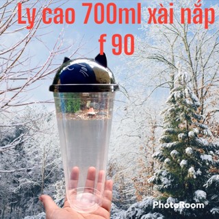 Hot 50 Ly TIM  đựng trà sữa, sinh tố, nhựa PP cao cấp , 500ml, 700ml -dùng 1 lần Quán nào cũng cần