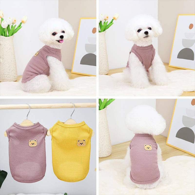 Áo Ba Lỗ Mỏng Thoáng Khí Dễ Thương Cho Thú Cưng áo cho chó quần áo cho mèo