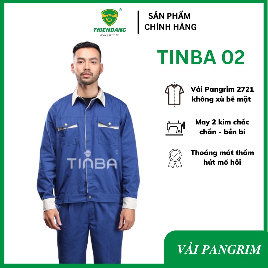 Quần áo bảo hộ lao động TINBA 02 - Vải Pangrim Thoáng Mát - Quần ...