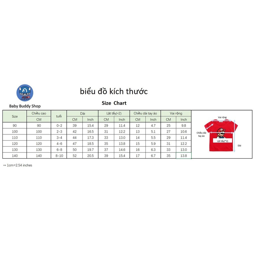 Áo Thun NgắN Tay 100% Cotton In HoạT HìNh 8 MàU Cho Bé HA001