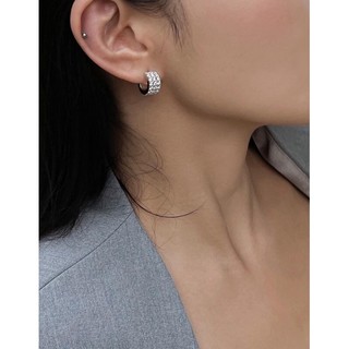 Bông tai bạc 925 đính đá 𝗠𝗜𝗘 | ANHS Accessories