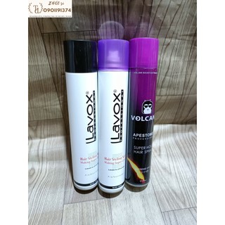 Keo xịt cứng/ mềm tóc Lavox, Volcanic 420ml