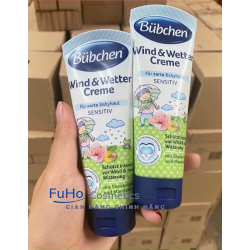 Kem dưỡng da chống nẻ dững ẩm toàn thân bubchen wind & wetter Creme 75ml chính hãng đức Fuho Cosmetics