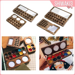 [Shiwaki] Khay Gỗ Đựng Màu Vẽ Du Lịch