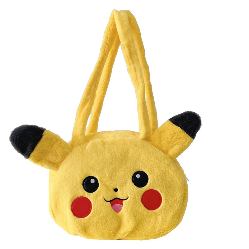 Lotso Túi Xách Đeo Vai Kích Cỡ Lớn Hoạ Tiết Hoạt Hình pikachu / stitch / Gấu doraemon Dễ Thương Xinh Xắn 1