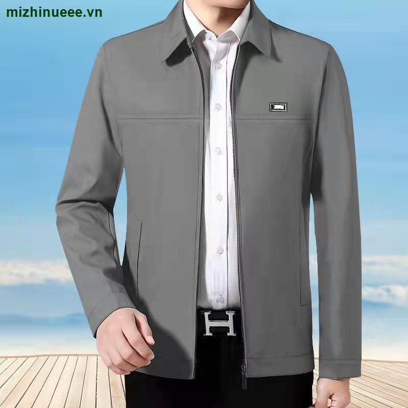 Áo Khoác Thời Trang Xuân Thu 2022 Kiểu Mới Cho Nam Trung Niên 40-50 Tuổi
