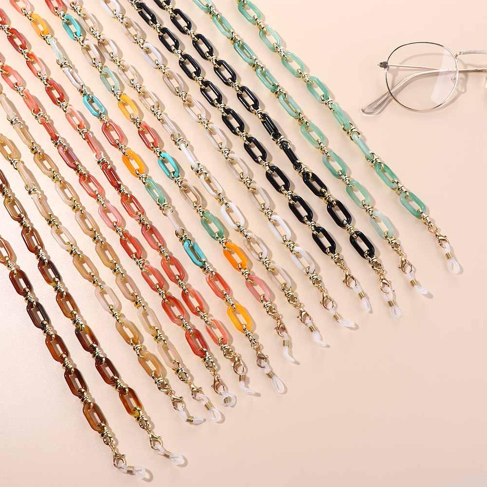 AROMA Dây Đeo Mắt Kính Chống Thất Lạc Chống Trượt Bằng Kim Loại Nhiều Màu Sắc