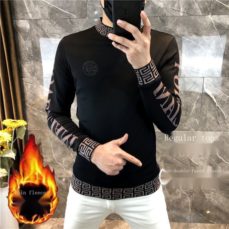 Áo Thun DàI Tay Cổ Cao ThờI Trang Thu Đông Cho Nam