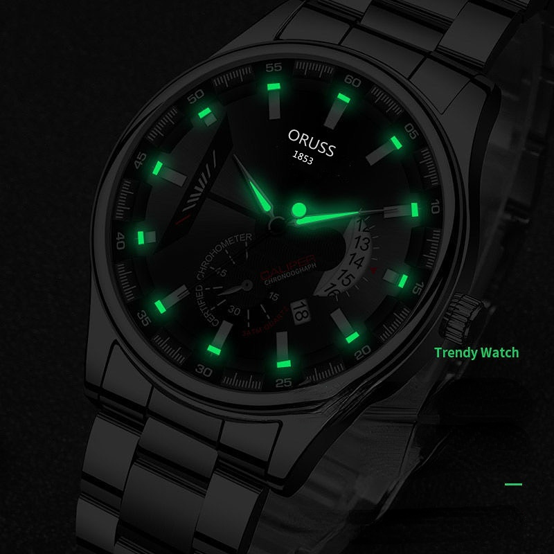 Đồng hồ nam dây thép đồng hồ nam chính hãng mặt kính sapphire chống xước lịch lãm sang trọng