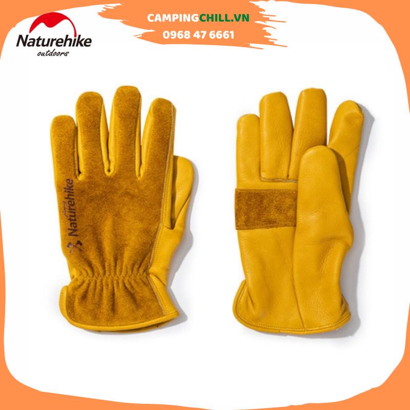GĂNG TAY DA BÒ KHI ĐI CẮM TRẠI, DÃ NGOẠI, LÁI XE NATUREHIKE NH20FS041