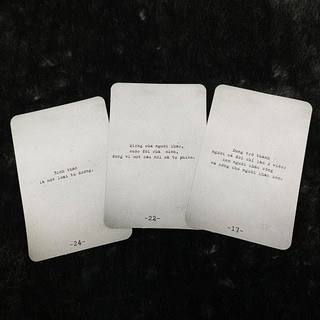 Bộ Bài Nhắc Nhở Haletu Black (Dark) (Guu Tarot Shop)