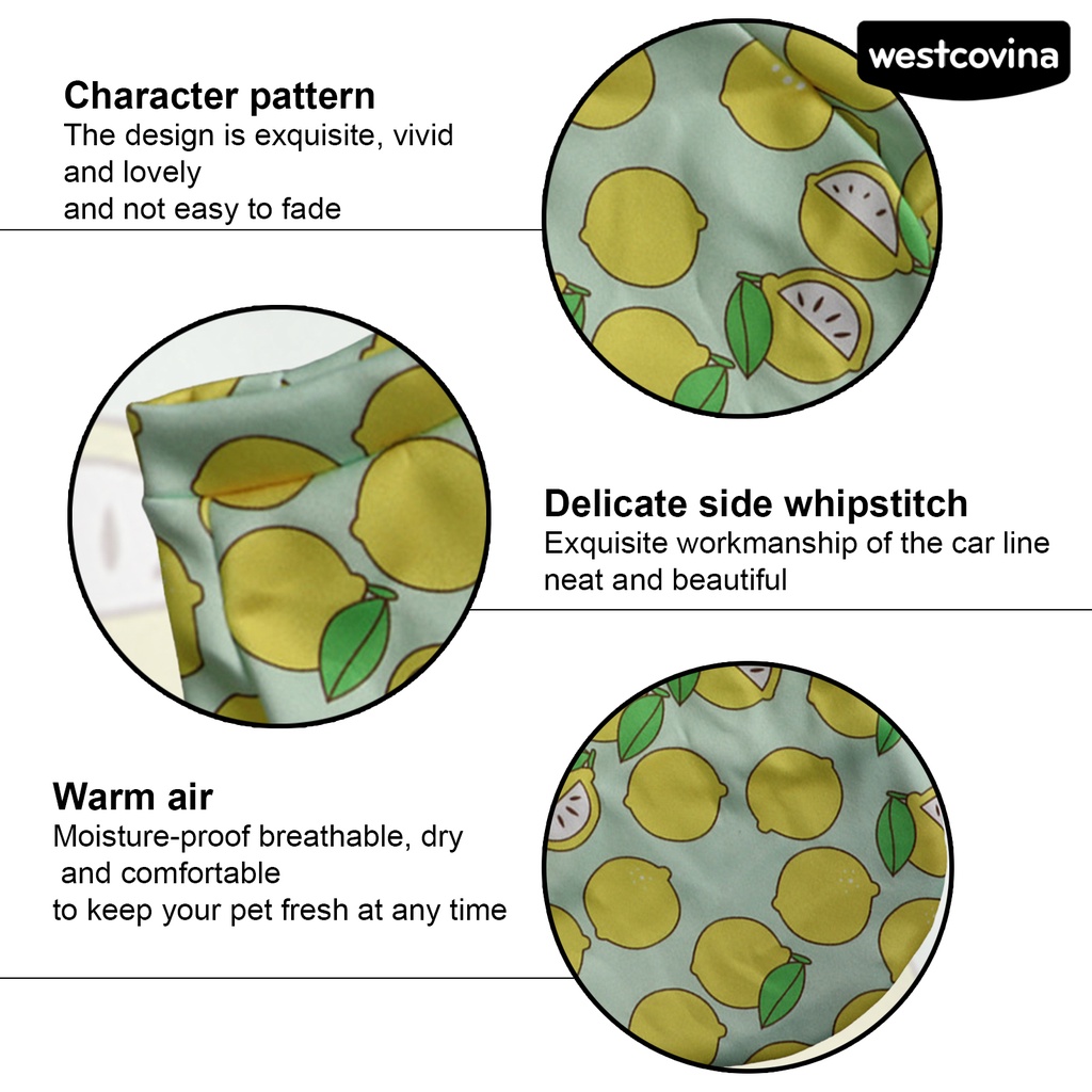 [COD]♘Trang Phục Giữ Ấm Cho Thú Cưng Họa Tiết Hoạt Hình Dễ Thương