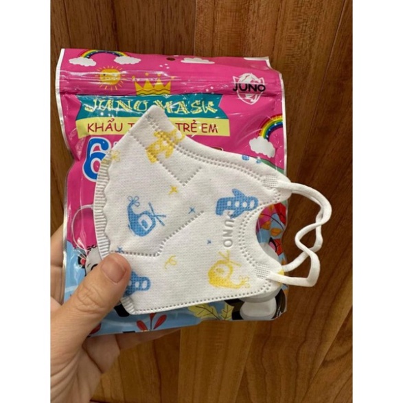Bán sỉ thùng 300 chiếc Khẩu Trang 6D Mask TRẺ EM JUNO