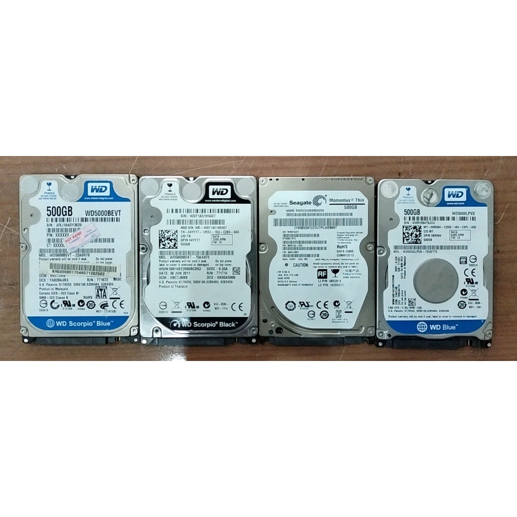 Ổ cứng laptop HDD 500GB bóc máy (đã test OK)