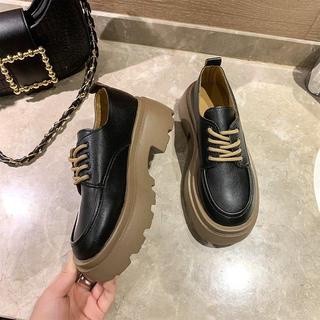 Giày Đốc Nữ Bốt Nữ Cổ Thấp Đế Răng Cưa Siêu Hót