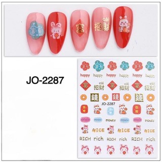 sticker dán trang trí móng tết