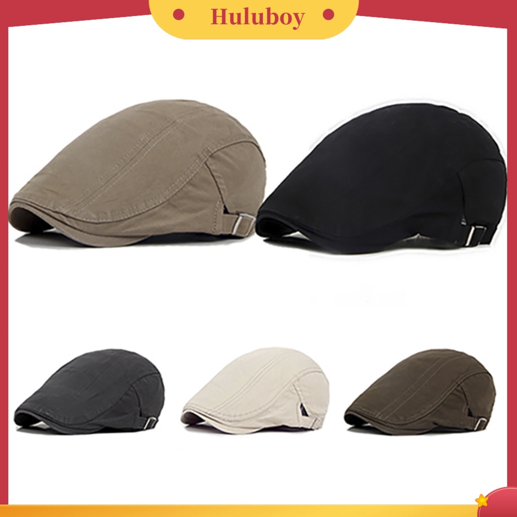 Mũ Beret Vải Cotton Màu Sắc Cổ Điển Thời Trang Cho Nam
