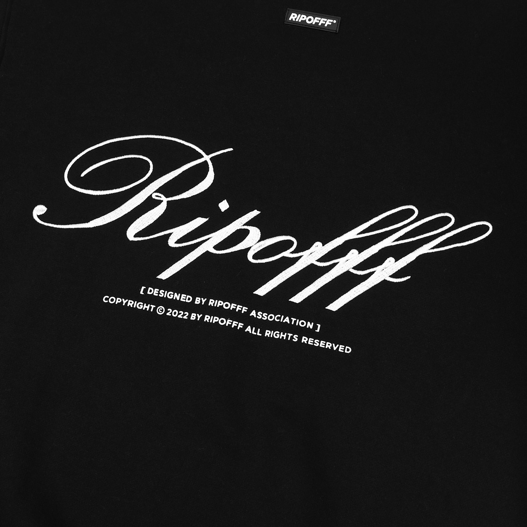 RIPOFFF Logo Sweater 2.0 - Black