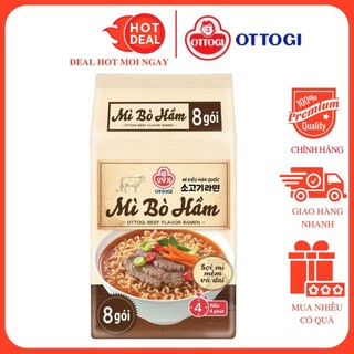 Lốc 8 Gói Mì Bò Hầm Ottogi 120G/Gói