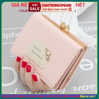 Ví Cầm Tay Nữ Mini Đẹp Hàng Hiệu Loại Mẫu Ngắn Bóp Ví Da PU Cao Cấp Thiết Kế Dễ Thương Xinh Xắn Thời Trang Hàn Quốc