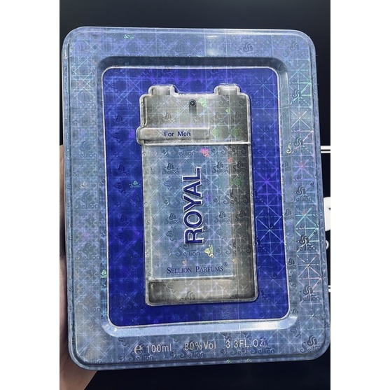 Nước Hoa Nam Hàng Singapore Royal Hộp Thiếc chai 100ml . Lưu hương 6-8h