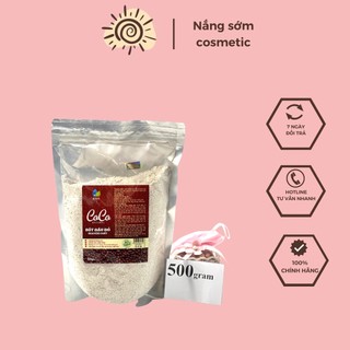 500GR Bột đậu đỏ nguyên chất tắm trắng đắp mặt dưỡng trắng da se khít lỗ chân lông đều màu da