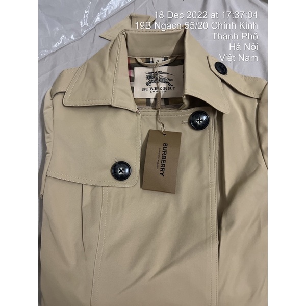 Áo khoác măng tô kaki dáng lỡ bbr hàng QCCC